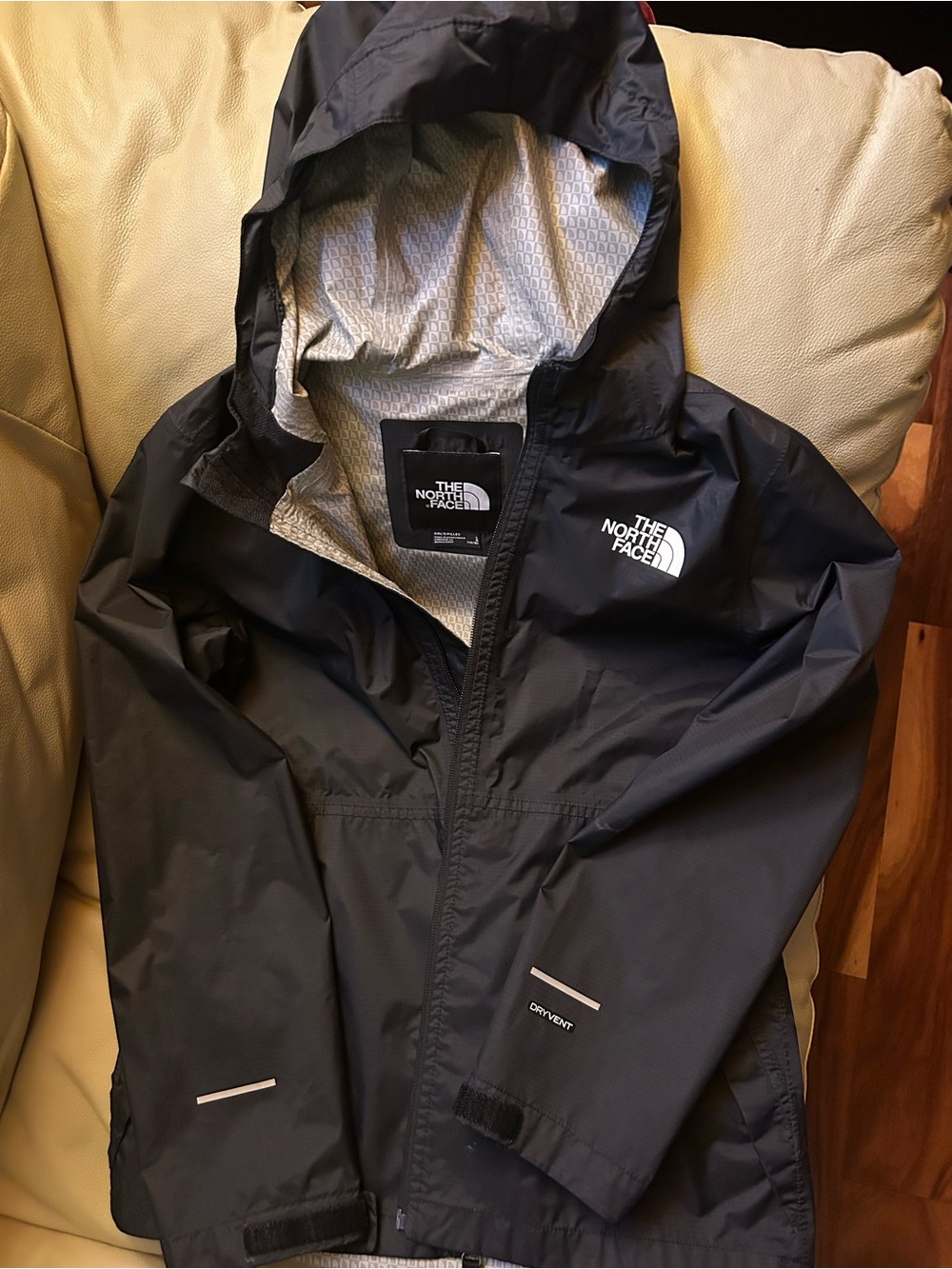 The North Face Girl’s L Black Waterproof Hooded Jacket